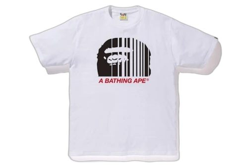 BAPE Vertical Line Tee White