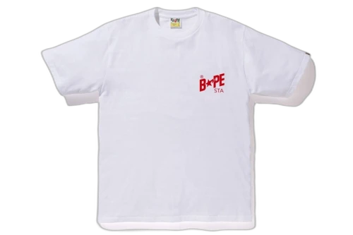 BAPE Bapesta Color Tee White/Red