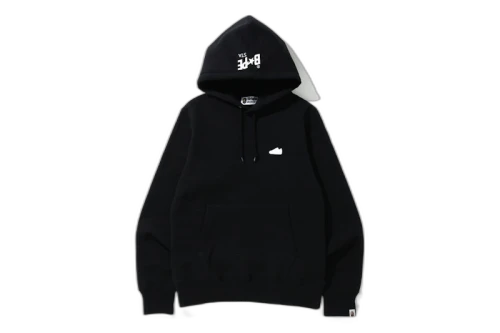 BAPE Bapesta One Point Pullover Hoodie Black