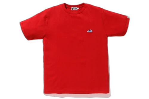 BAPE Bapesta One Point Tee Red