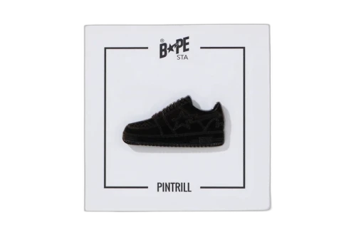 BAPE Bapesta Pintrill Pin Black