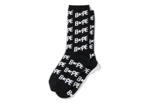 BAPE Bapesta Socks Black