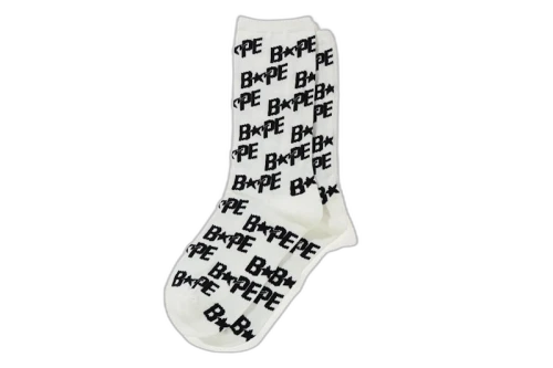 BAPE Bapesta Socks White