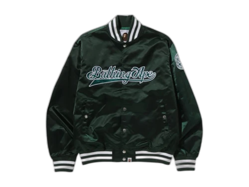 BAPE Baseball Varsity Jacket Green