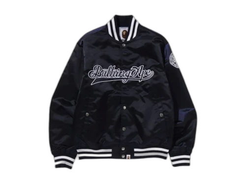 BAPE Baseball Varsity Jacket Navy