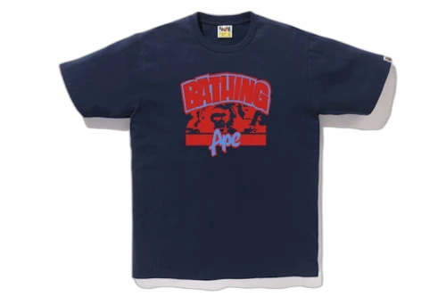 BAPE Bathing Ape Ape Tee Navy