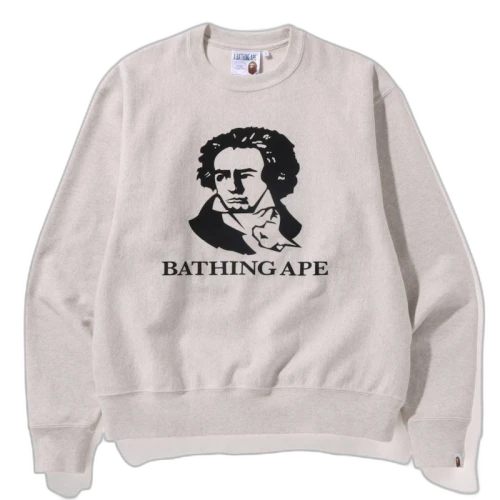 BAPE Beethoven Relaxed Fit Crewneck Sweatshirt Grey