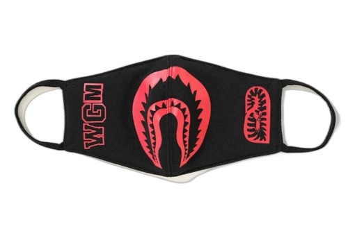 BAPE Bi Color Shark Mask Black