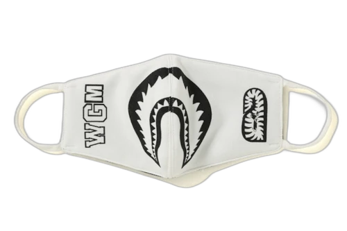 BAPE Bi Color Shark Mask White
