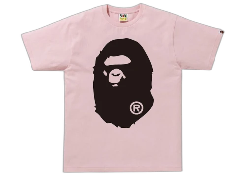 BAPE Bicolor Big Ape Head Tee (FW21) Pink