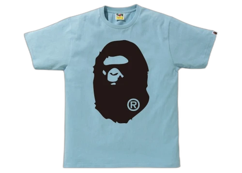 BAPE Bicolor Big Ape Head Tee (FW21) Sax