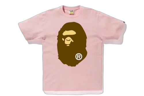 BAPE Big Ape Head Tee Pink