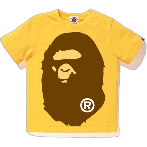 BAPE Big Ape Head Tee Tee (Kids) Yellow
