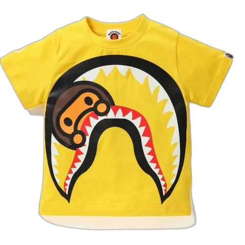 BAPE Big Milo Shark Glow in the Dark Tee Tee (Kids) Yellow