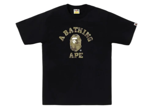 BAPE Bitmap College Tee Black