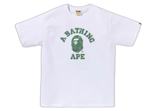 BAPE Bitmap College Tee White