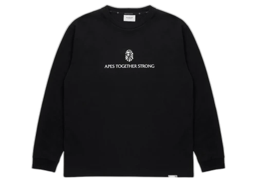 BAPE Black Logo L/S Tee Black