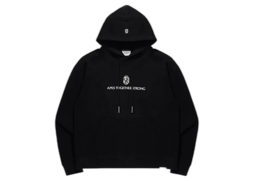 BAPE Black Logo Pullover Hoodie Black