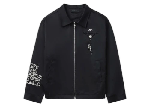 BAPE Black Logo Worker Jacket Black