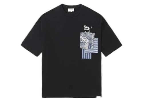 BAPE Black Patchwork Pocket Tee Black