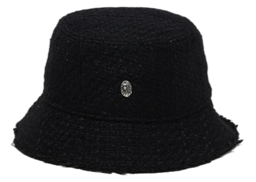 BAPE Black x New Era Logo Tweed Hat Black