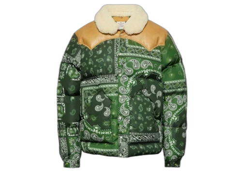 BAPE Black x Rocky Mountain Featherbed Down Jacket Green