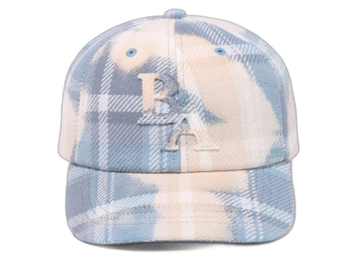 BAPE Bleached Check Panel Cap Sax