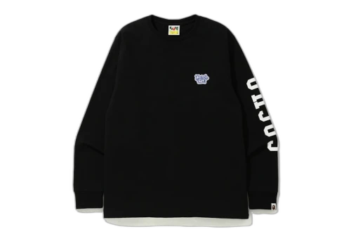 BAPE Blue Ribbon One Point Long Sleeve Tee Black