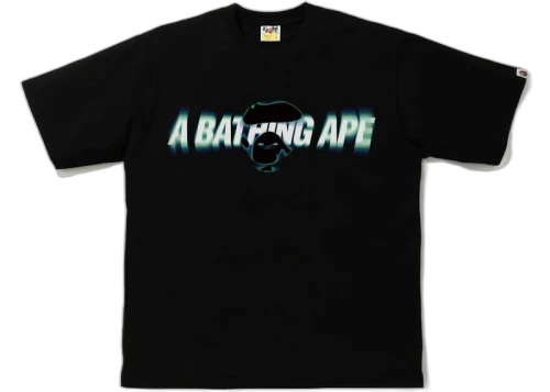 BAPE Blur Relaxed Fit Tee Black