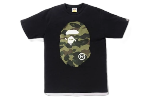 BAPE Boa 1st Camo Big Ape Head Tee Black/Green