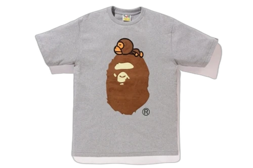 BAPE Boa Milo On Big Ape Tee Grey