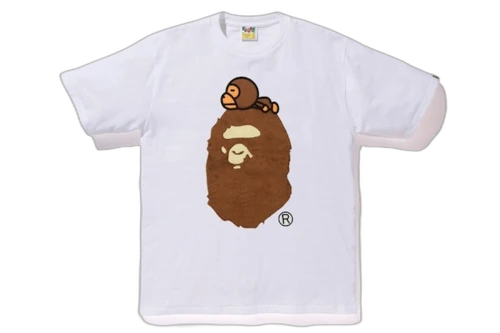 BAPE Boa Milo On Big Ape Tee White