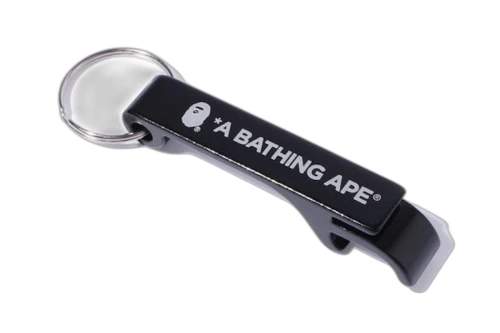 BAPE Bottle Opener Keychain Black