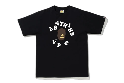 BAPE Broken College Tee Black