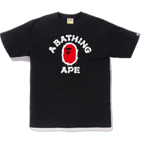 BAPE Brush College Tee Black