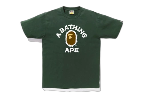 BAPE Brush College Tee Green