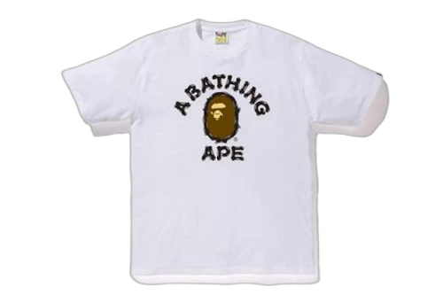 BAPE Brush College Tee (SS20) White