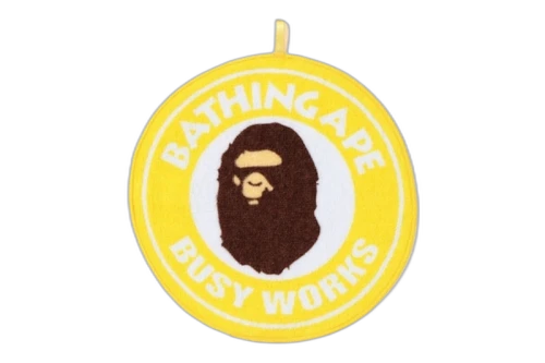BAPE Busy Works Hand Towel Yellow