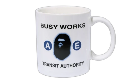 BAPE Busy Works Mug White