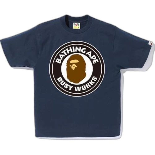 BAPE Busy Works Tee Tee Navy