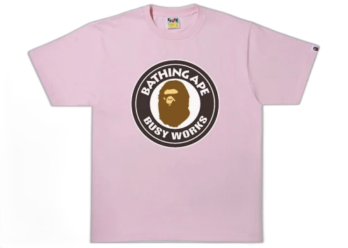 BAPE Busy Works Tee Pink