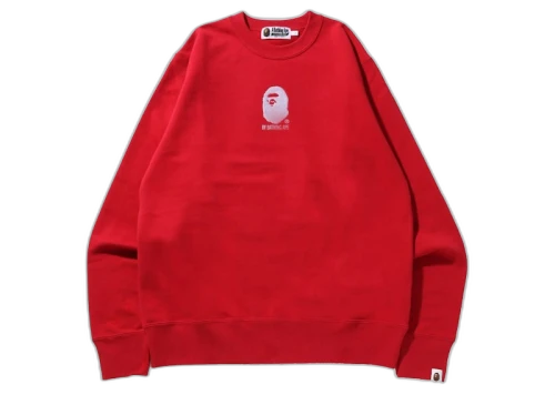 BAPE By Bathing Ape Embroidery Crewneck Red