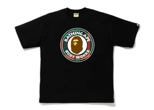 BAPE Check Busy Works Relaxed Tee Black/Green