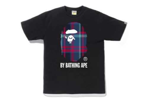 BAPE Check By Bathing Tee Black/Navy