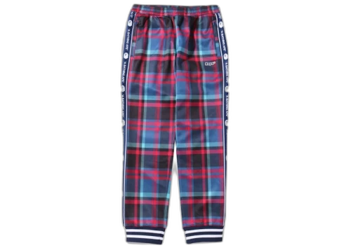 BAPE Check Jersey Pants Navy
