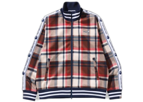 BAPE Check Jersey Top Red