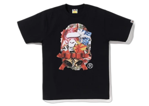 BAPE Christmas Ape Head Tee (FW22) Black