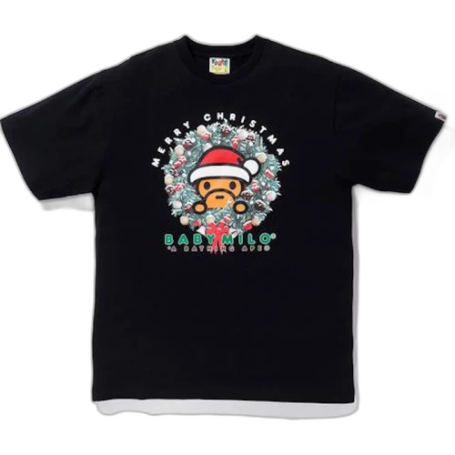 BAPE Christmas Baby Milo Tee (FW23) Black
