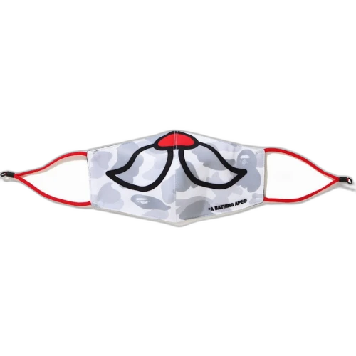 BAPE Christmas City Camo Mask White