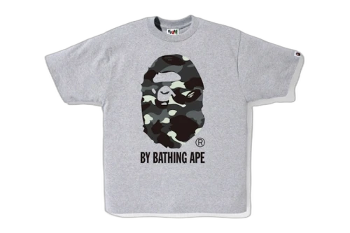 BAPE City Camo By Bathing Tee Gray